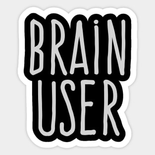 Brain user Sticker